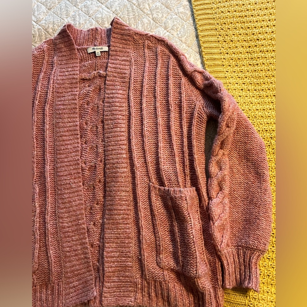 Madewell cableknit cardigan